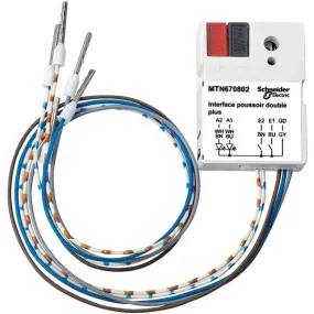 Interface Poussoir Double Plus KNX, Blanc Polaire 