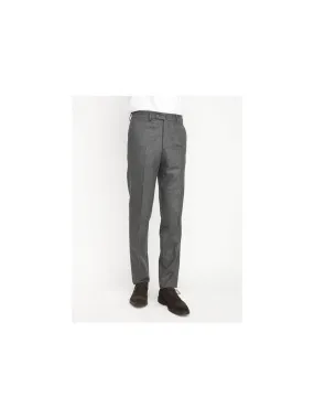 Pantalon plat "Zins" en flanelle anglaise